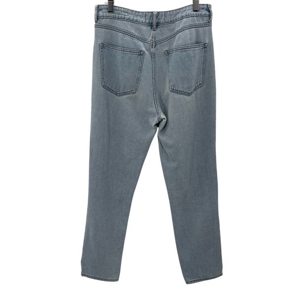 PACSUN Straight Leg Y2K Light Wash High Waisted Boho Relaxed Mom Jeans Size 27 - Picture 5 of 10